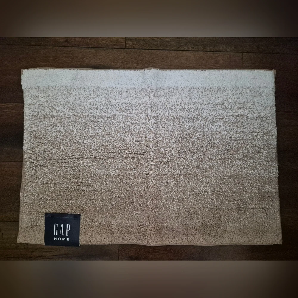 NEW Gap Home Cotton Ombre Non-Slip Cotton Bath Rug Khaki 20